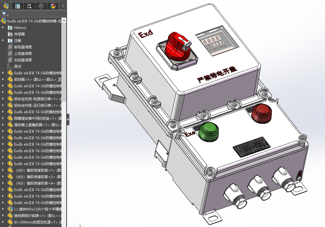 Exdb ebⅡB T4Gb和Exdb ebⅡC T6Gb两款常用防爆控制箱